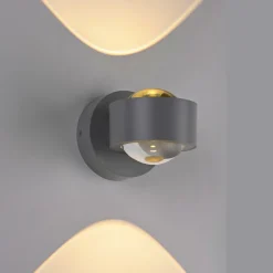 Wandleuchten>SCHÖNER WOHNEN LED-Wandleuchte 2flg silberfarben