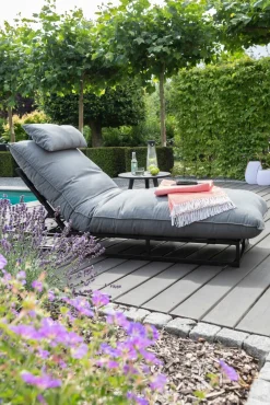 SCHÖNER WOHNEN Liege schwarz^ Gartenliegen