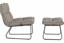 SCHÖNER WOHNEN Schaukelstuhl schwarzbeige^ Lounge Sessel