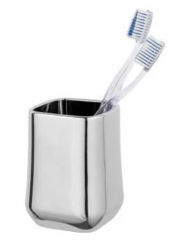 Badzubehör|Badaccessoires>SCHÖNER WOHNEN Zahnputzbecher silberfarben