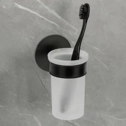 SCHÖNER WOHNEN Zahnputzbecher schwarz^ Badzubehör|Badaccessoires