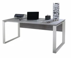 Schreibtisch grau^ Bürotische·Schreibtische
