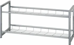 Schuhregal silberfarben^ Schuhschränke