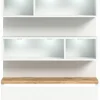 Schuhschränke> Schuhschrank braunsilberfarbenweiß