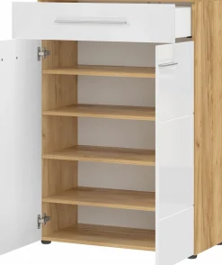 Schuhschrank braunweiß^ Schuhschränke