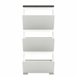 Schuhschrank grauweißsilberfarben^ Schuhschränke