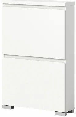 Schuhschrank weißsilberfarben^ Schuhschränke
