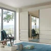 Schwebetüren-Funktionsschrank beige^ Kleiderschränke