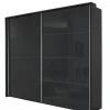 Schwebetürenschrank 2-trg. grau^ Kleiderschränke