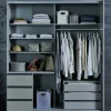 Schwebetürenschrank 2trg. grau^ Kleiderschränke