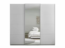 Schwebetürenschrank 3-trg. weiß^ Kleiderschränke