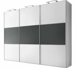 Kleiderschränke> Schwebetürenschrank weiß
