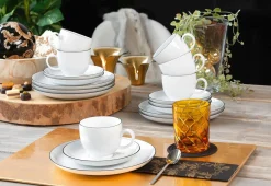 Seltmann Kaffeegeschirr 18tlg. schwarz^ Geschirrsets