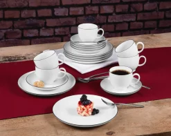 Seltmann Kaffeegeschirr 18tlg. schwarz^ Geschirrsets