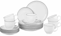 Seltmann Kaffeegeschirr 18tlg. schwarz^ Geschirrsets