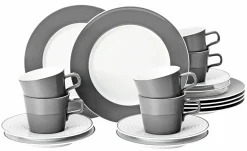 Seltmann Kaffeegeschirr 18tlg. grau^ Geschirrsets