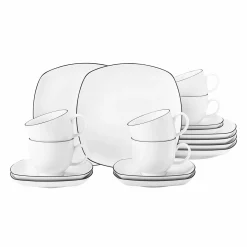 Seltmann Kaffeegeschirr 18tlg. schwarz^ Geschirrsets