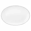 Seltmann Servierplatte oval 35x24cm schwarz^ Serviergeschirr