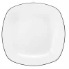 Seltmann Suppenteller eckig 21cm schwarz^ Suppenteller