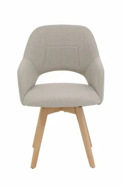 Sessel mit Armlehne drehbar beige^ Esszimmerstühle