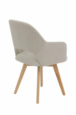 Sessel mit Armlehne drehbar beige^ Esszimmerstühle