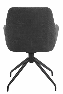 Sessel mit Armlehne drehbar grau^ Esszimmerstühle