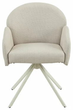 Sessel mit Armlehne drehbar beige^ Esszimmerstühle