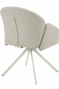 Sessel mit Armlehne drehbar beige^ Esszimmerstühle