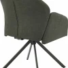 Esszimmerstühle> Sessel mit Armlehne drehbar grün