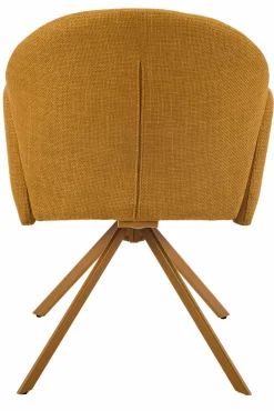Esszimmerstühle> Sessel mit Armlehne drehbar gelb