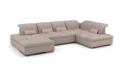 set one by Musterring Eckgarnitur U-Form braun^ Sofas & Couches
