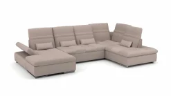 set one by Musterring Eckgarnitur U-Form braun^ Sofas & Couches