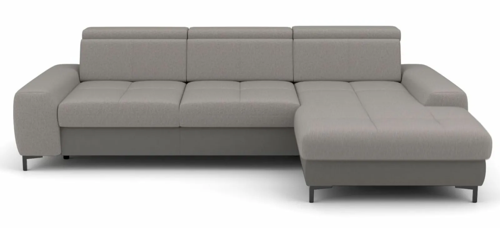 Sofas & Couches>set one by Musterring Eckgarnitur grau