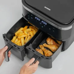 Sonstige Küchengeräte>Severin Doppelheißluftfritteuse 2x3,8l schwarz