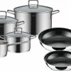 Silit Topfset 6tlg. silberfarben^ Topfsets