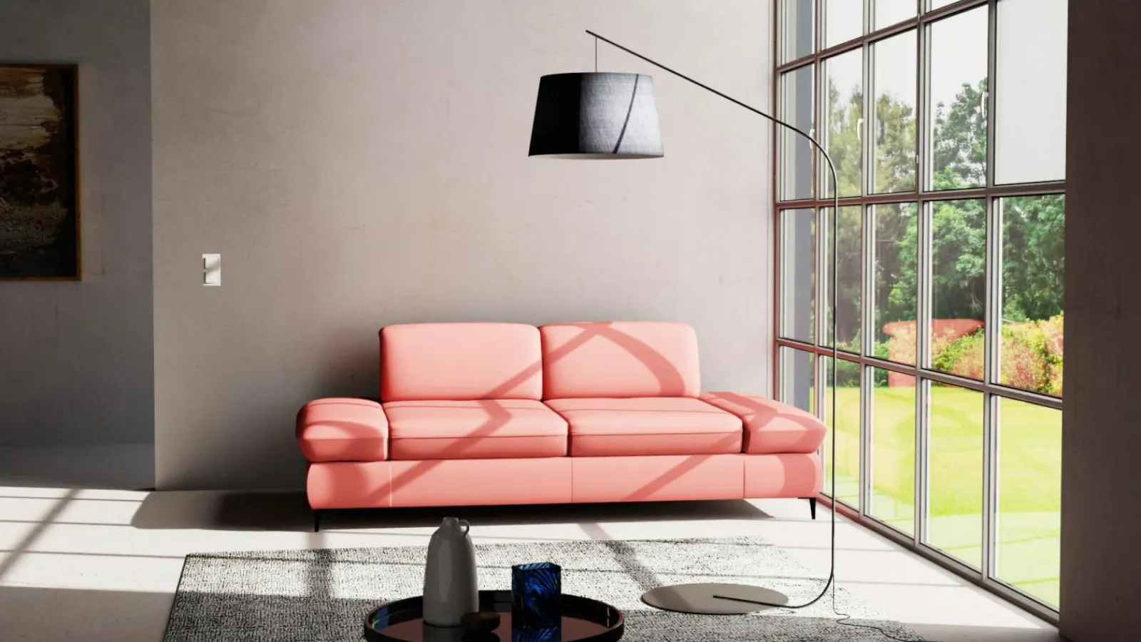 Sofas & Couches> 2-Sitzer-Sofa pinkrot