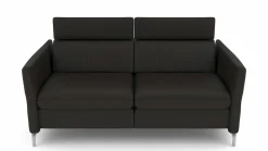 Sofa 2,5-sitzig schwarz^ Sofas & Couches