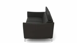 Sofa 2,5-sitzig schwarz^ Sofas & Couches