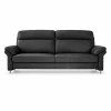 Sofa 3-sitzig schwarz^ Sofas & Couches
