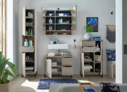 Badmöbel> Spiegelschrank beige