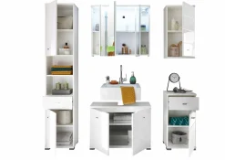 Badmöbel> Spiegelschrank weiß