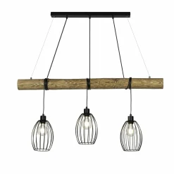 Pendelleuchten>Spot Light Pendelleuchte 3flg braunschwarz