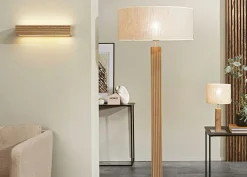 Spot Light Stehleuchte 1flg silberfarbengraubeigebraun^ Stehleuchten