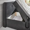 Boxspringbetten|Betten> Stauraumbett grau