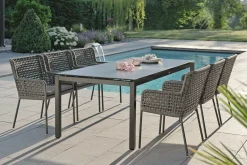 STERN Diningsessel grau^ Gartensessel