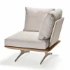 Gartensofas>STERN Eckelement gelbbraunbeige