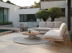 Gartensofas>STERN Lounge-Liege beigegelb