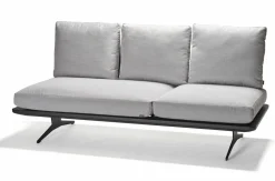Gartensofas>STERN Lounge-Liege grau