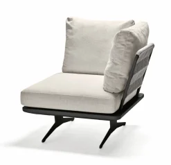 Gartensofas>STERN Rope Eckelement graubeige