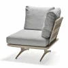 Gartensofas>STERN Rope Eckelement graubeige